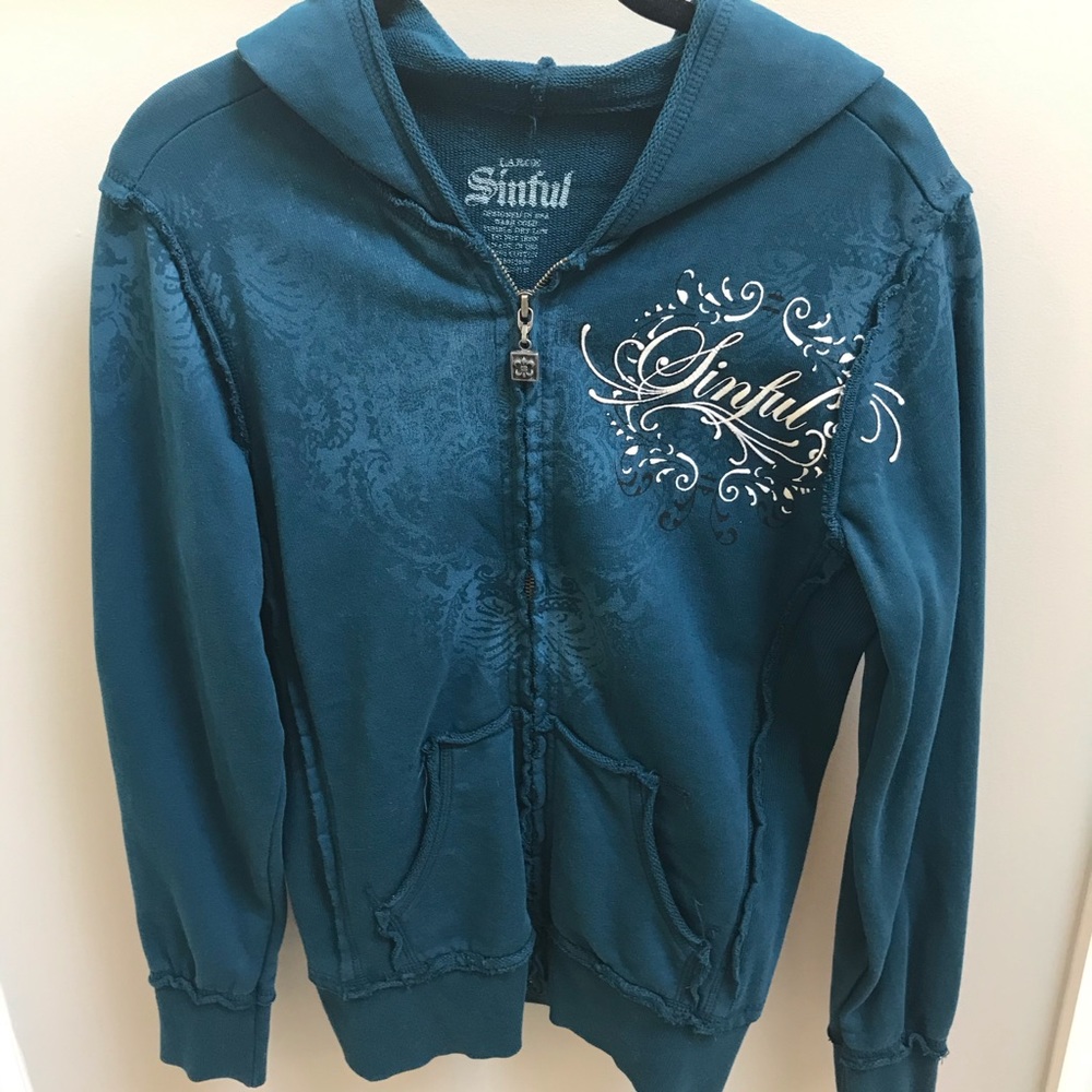 Sinful zip up hoodie